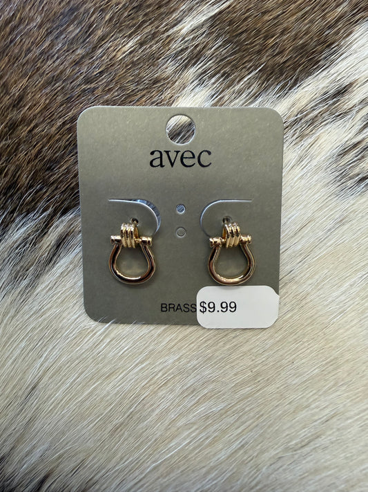Door Knocker Horsebit Drop Earring