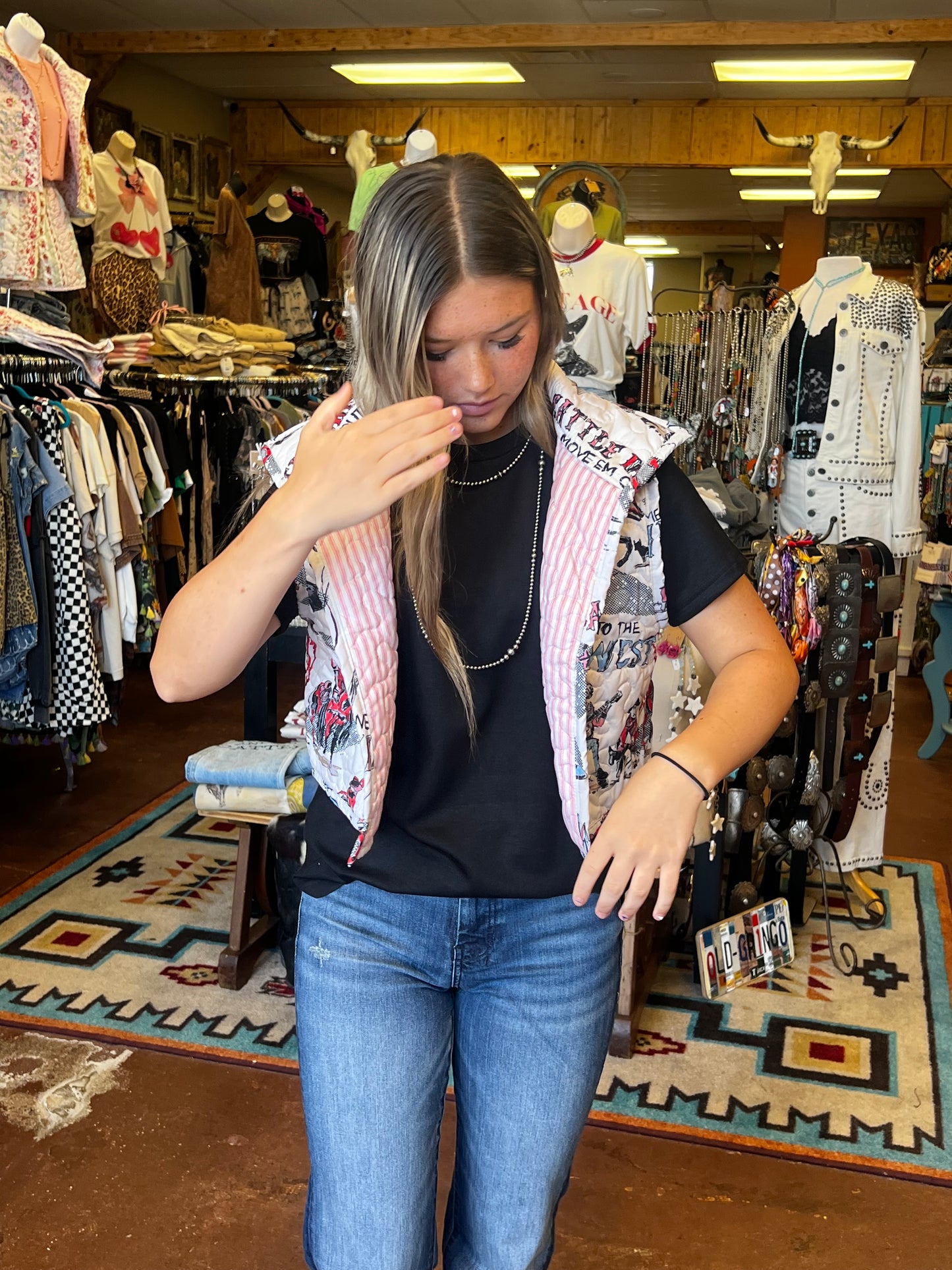 Cattle Drive Sand Quilted Cate Vest