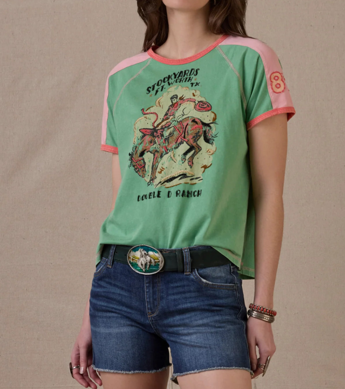Bucking In The Fort Top Tee