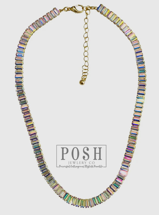 Rhinestone Tennis Necklace