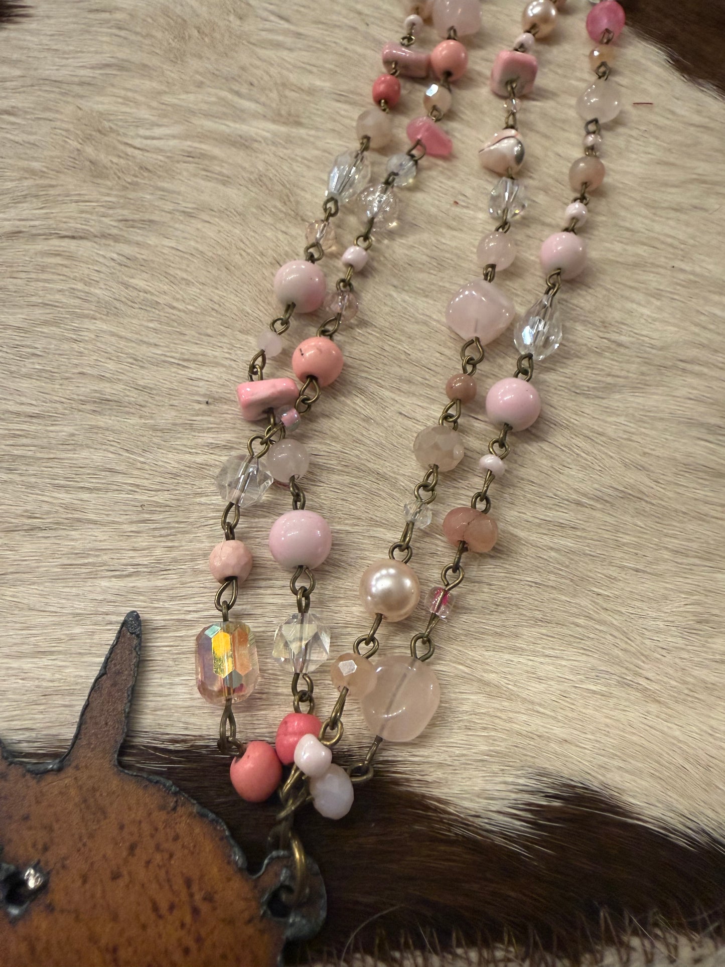 Pink Donkey Necklace