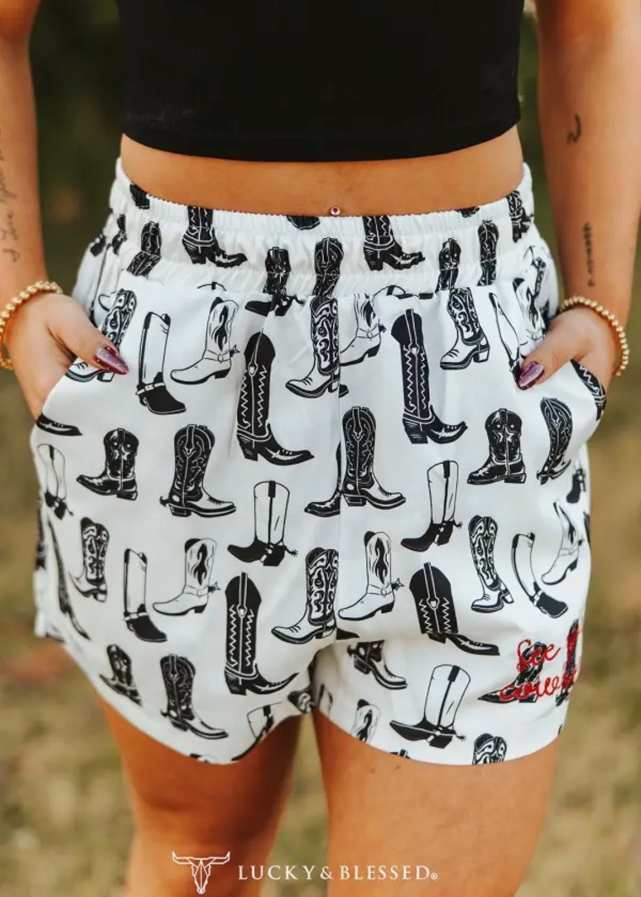 Kickin Cowgirl Short/Lounge Set