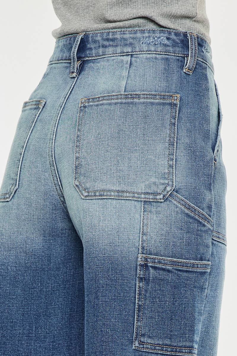 90’S BOYFRIEND DENIM BERMUDA SHORTS - KANCAN