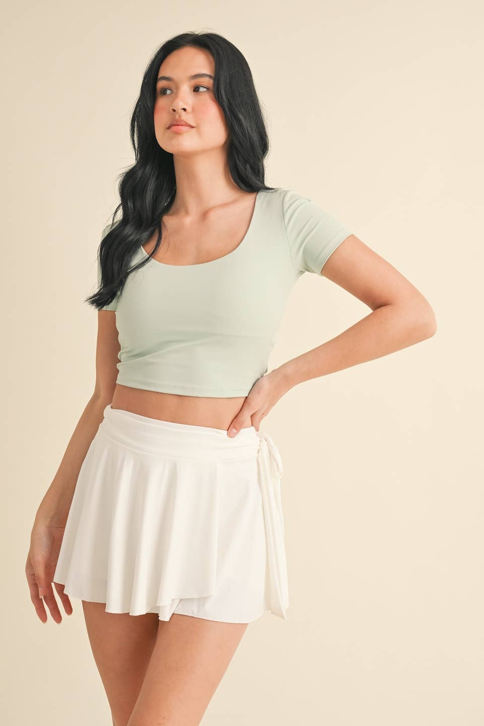 Twist Back Short Sleeve Top