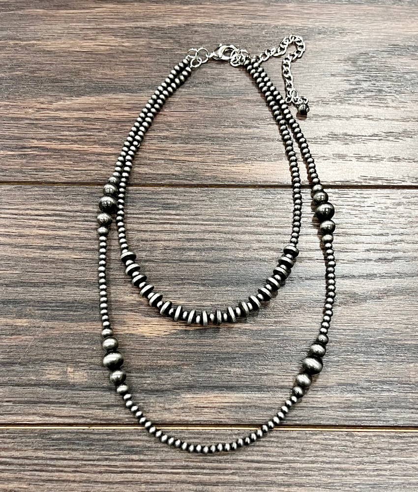 Amarillo Handmade Navajo Bead Necklace