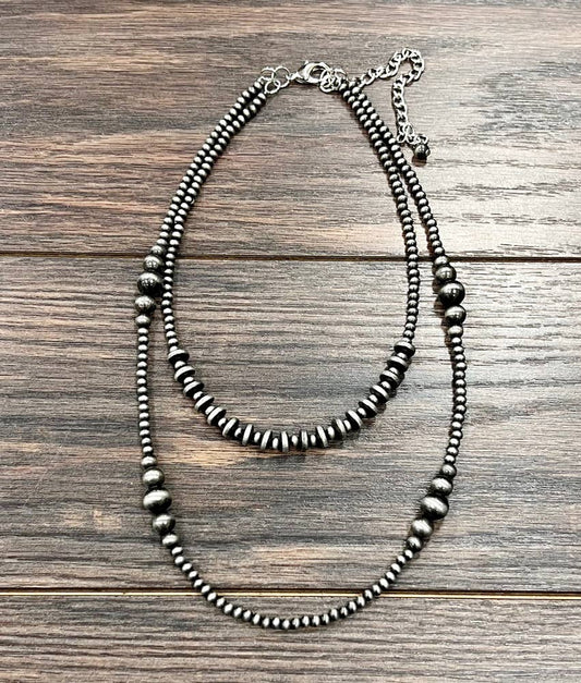 Amarillo Handmade Navajo Bead Necklace