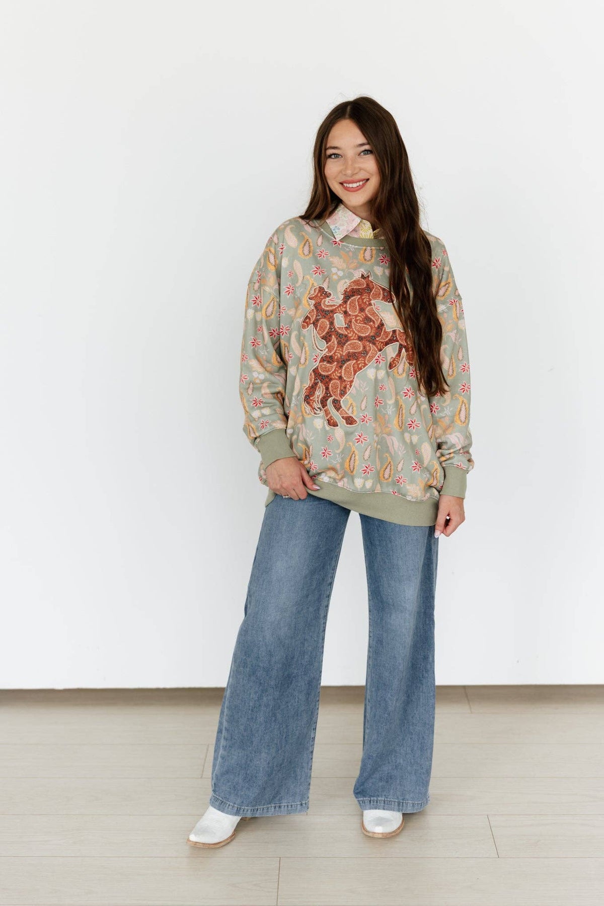 PAISLEY BRONC PULLOVER