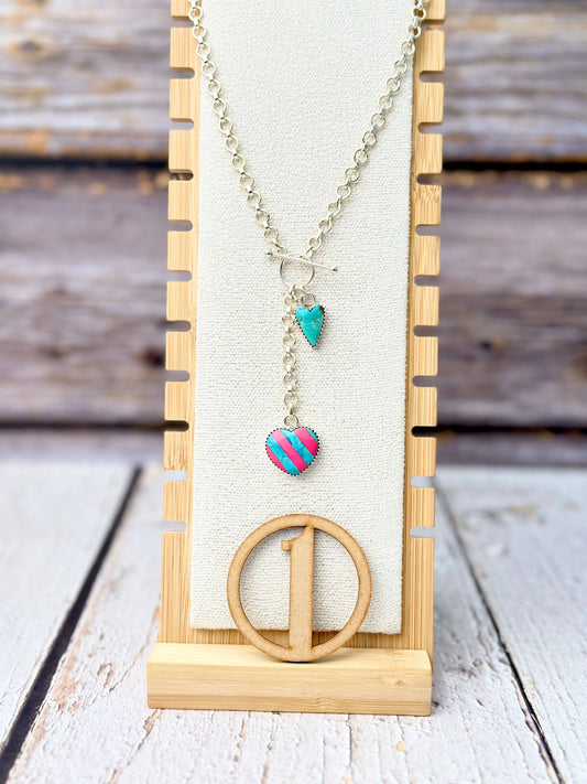 Way To Your Heart Stripe Necklace