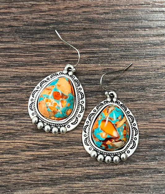 Dayton 1.2" Western Gemstone Earrings