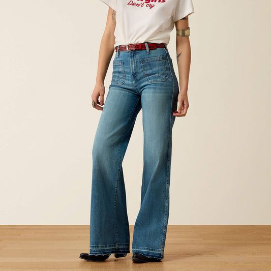 Ultra High Rise Mavis Wide Leg Jeans by Ariat