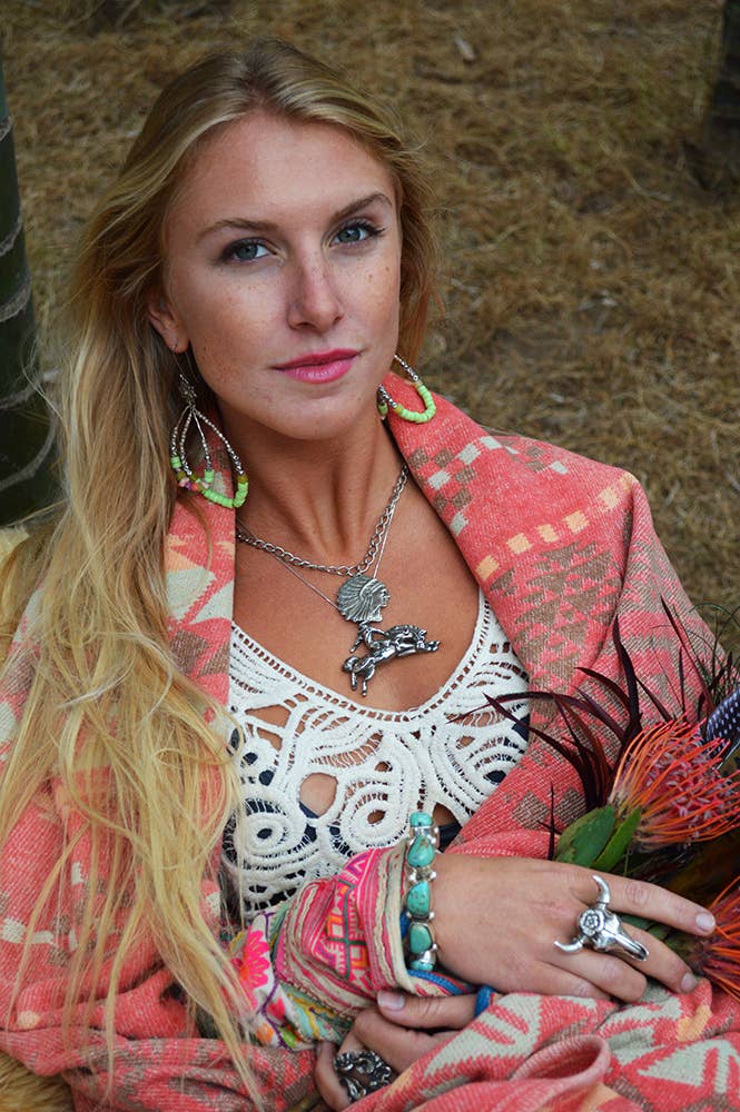 Bronco Cowboy Necklace - Sterling Silver