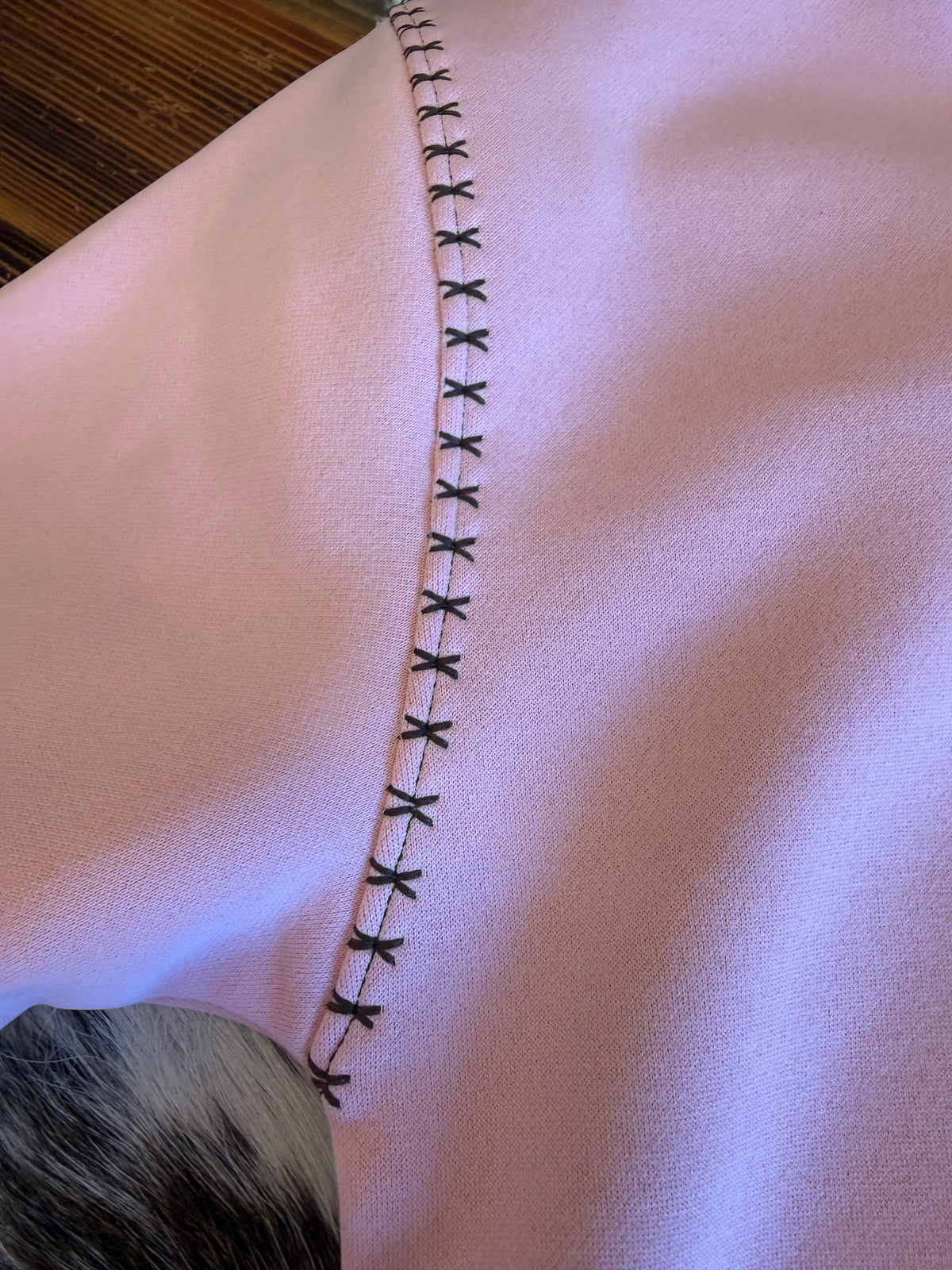 GIRLS PINK WESTERN EMBROIDERY
PULLOVER SWEATER