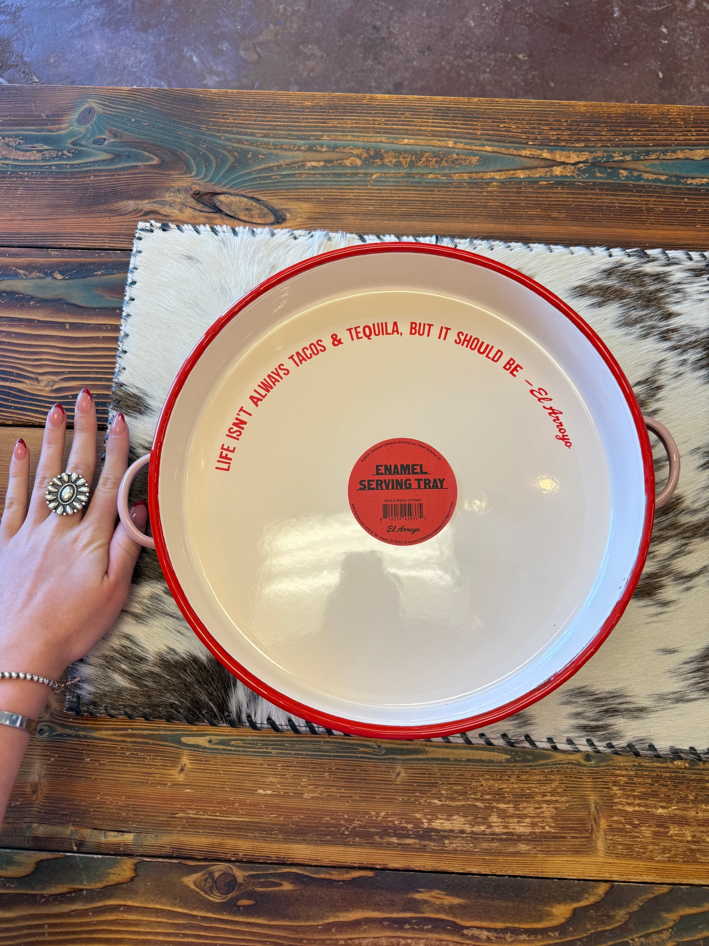 Enamel Tray - Tacos & Tequila