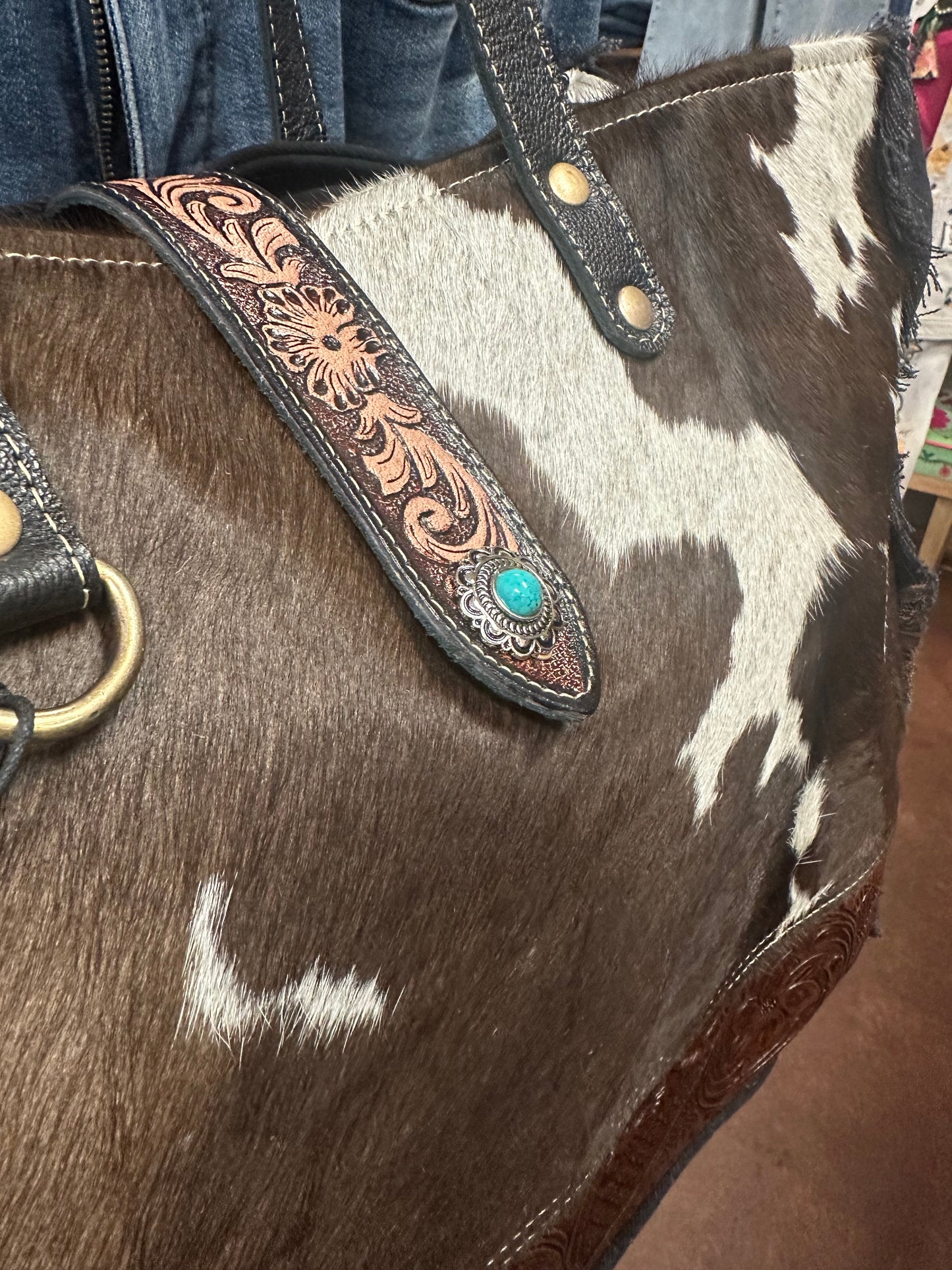 Comely Hand Tooled Weekender Bag