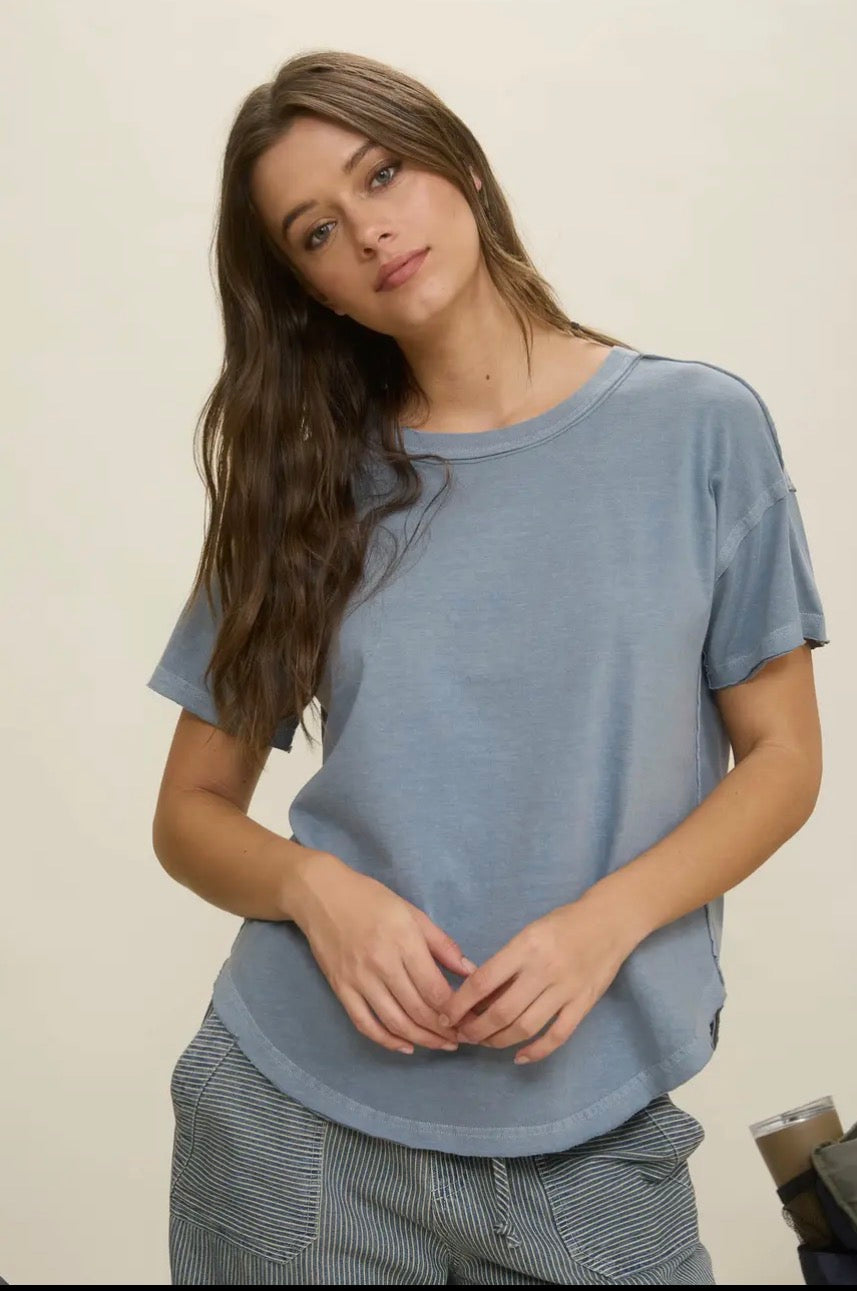 Exposed Seam T Shirt