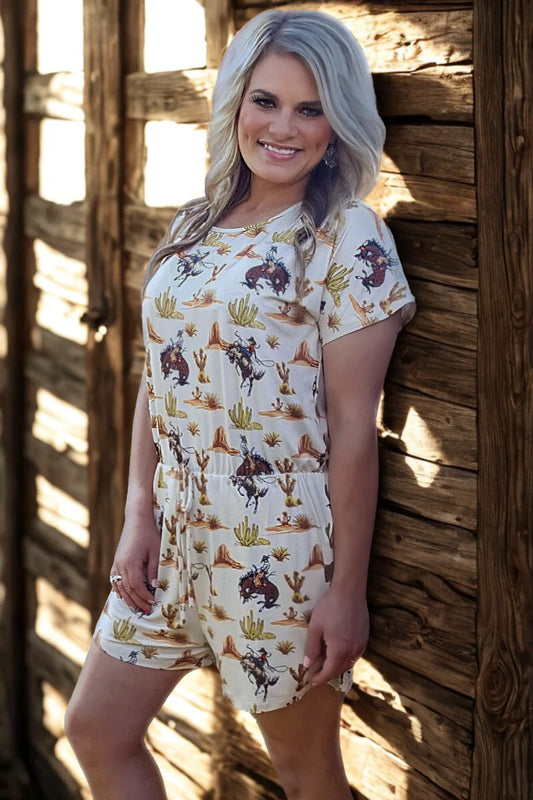 DOWN IN THE DESERT ROMPER