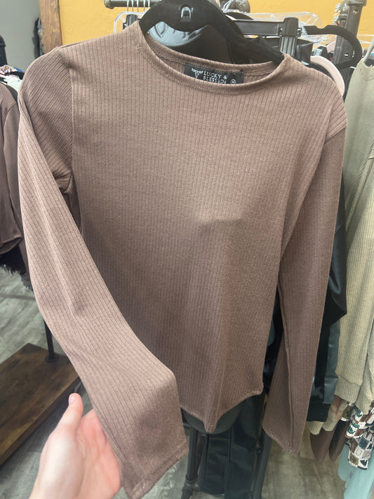 Peppercorn Ribbed Longsleeve