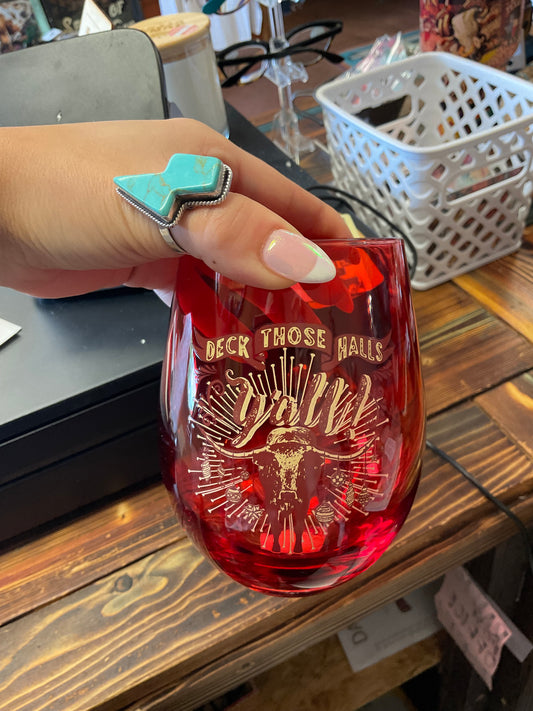 Deck Those Stemless Wine Glass