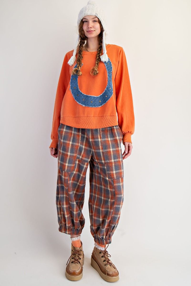 HORSESHOE PATCH TERRY PULLOVER
