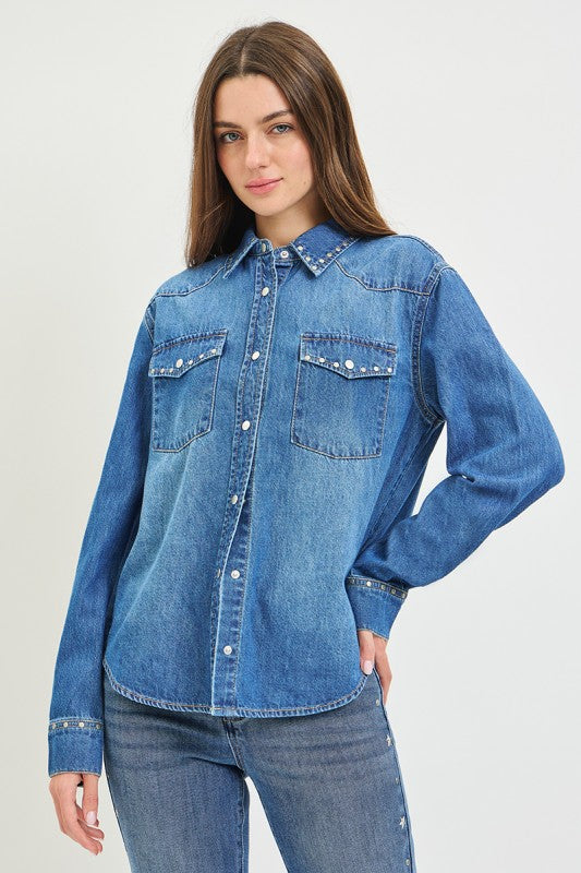 NAIL HEAD DETAIL SHIRT