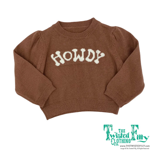 Brown Puff Howdy - Toddler & Youth Sweater