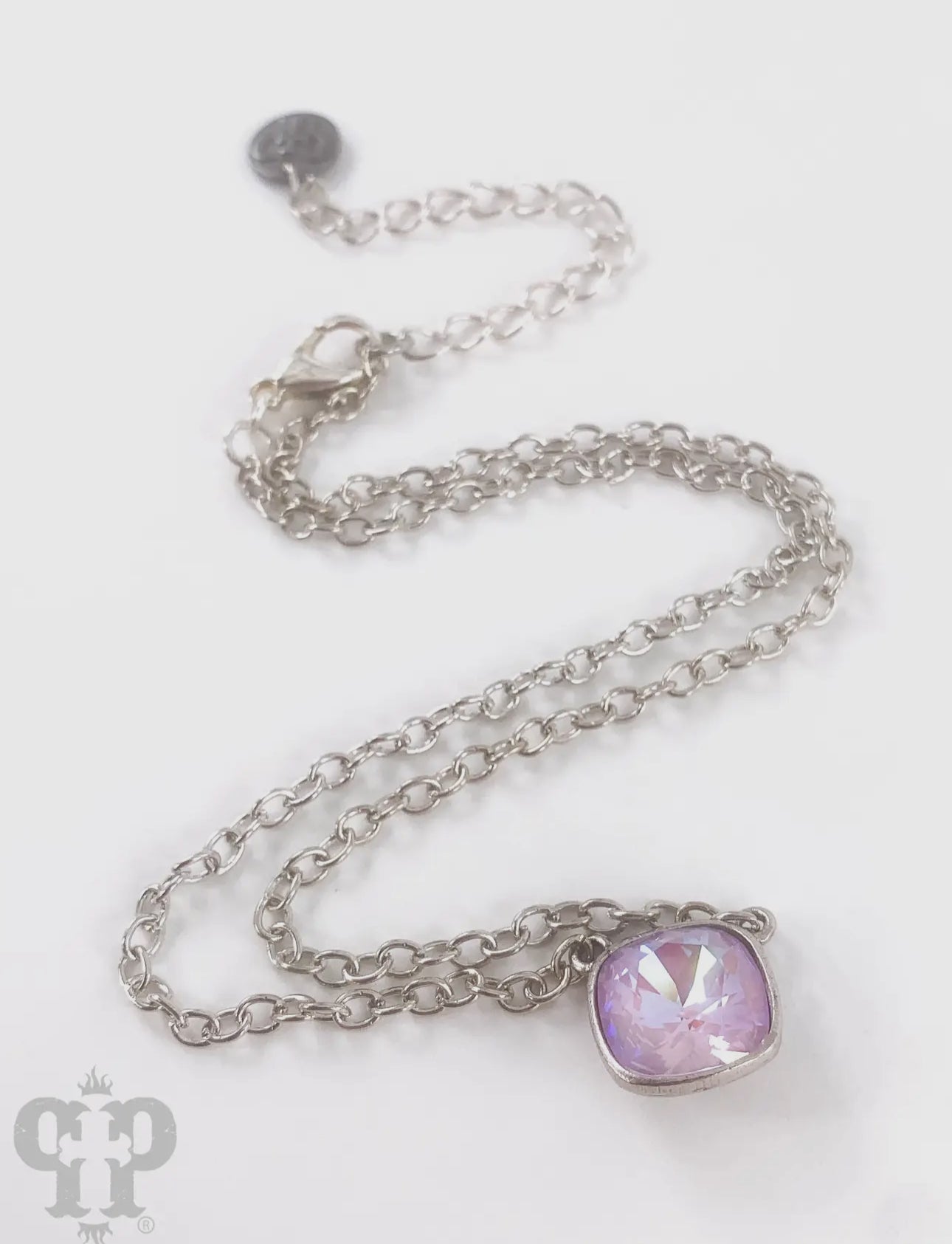 Austrian Square Crystal Chain
Necklace, 12mm