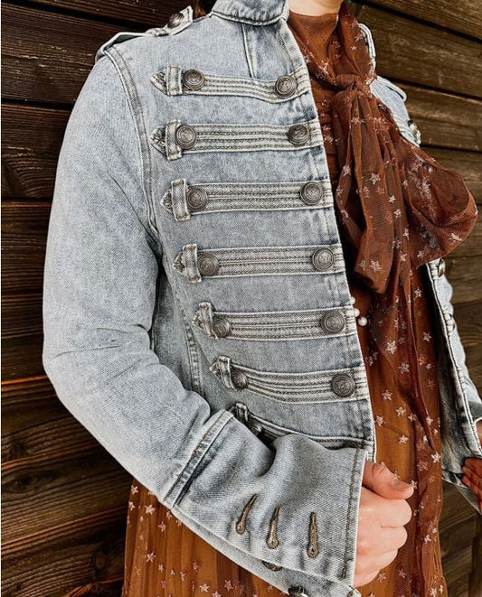 JUNK GYPSY DENIM MILITARY JACKET