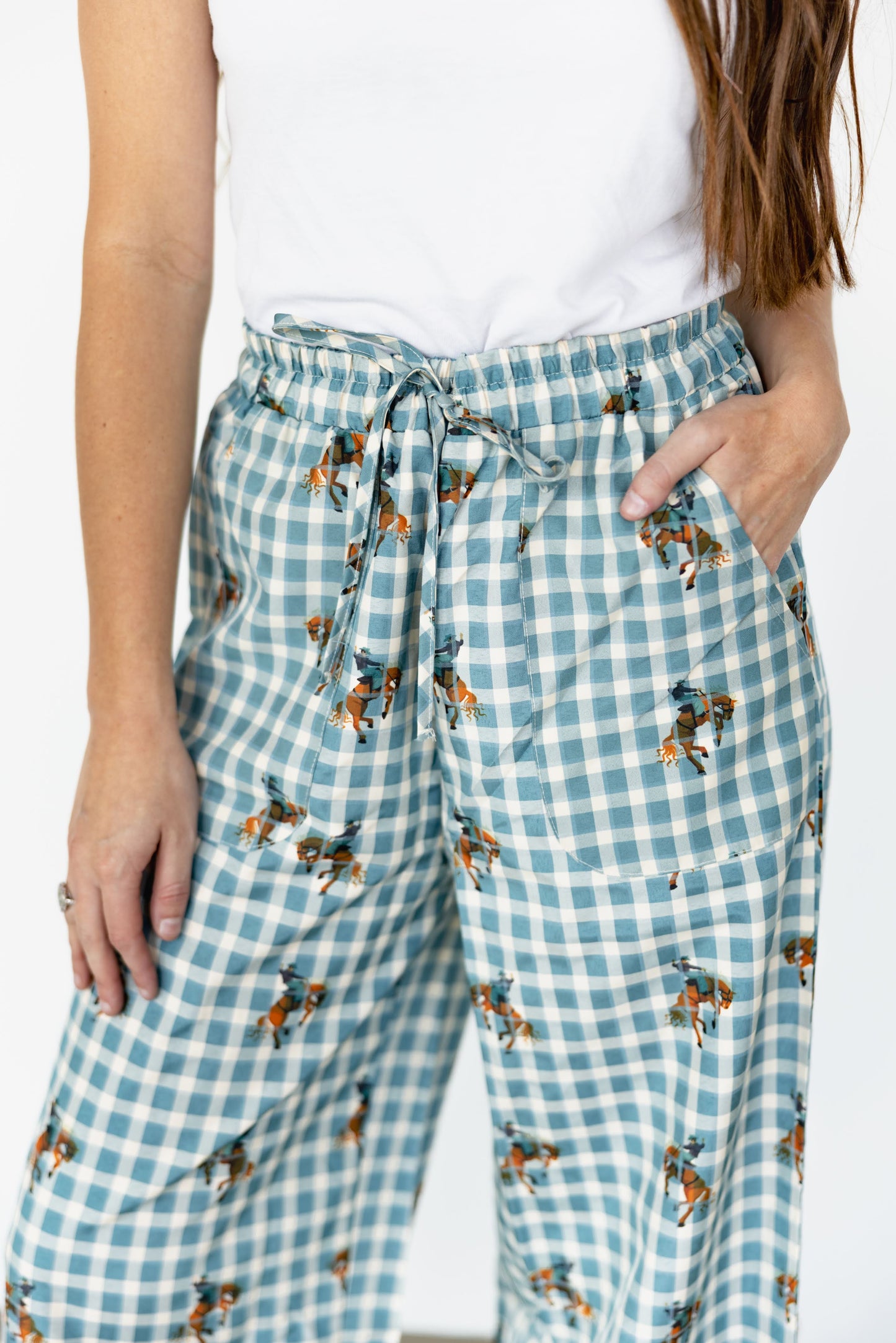 GINGHAM HORSE PANT