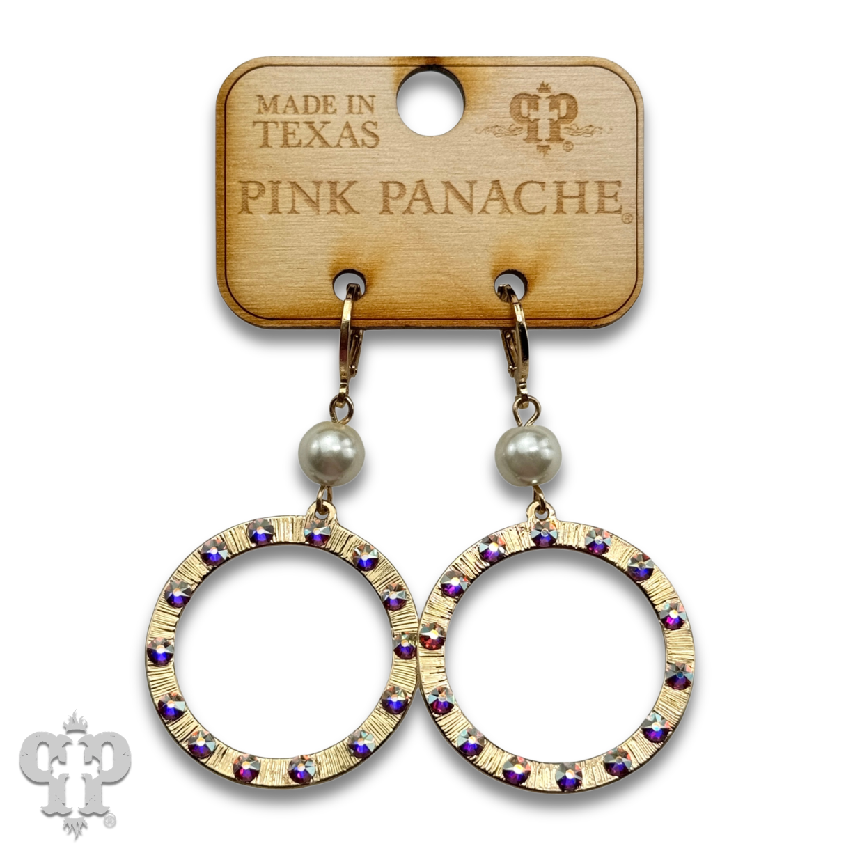 Austrian crystal circle earring