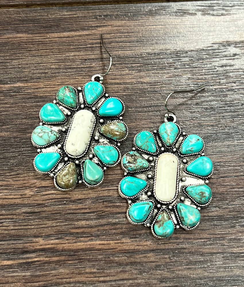720569, Navajo Turquoise Earrings
