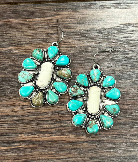 720569, Navajo Turquoise Earrings