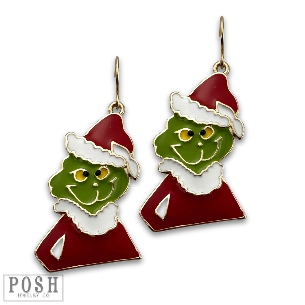 Christmas mean green man earring