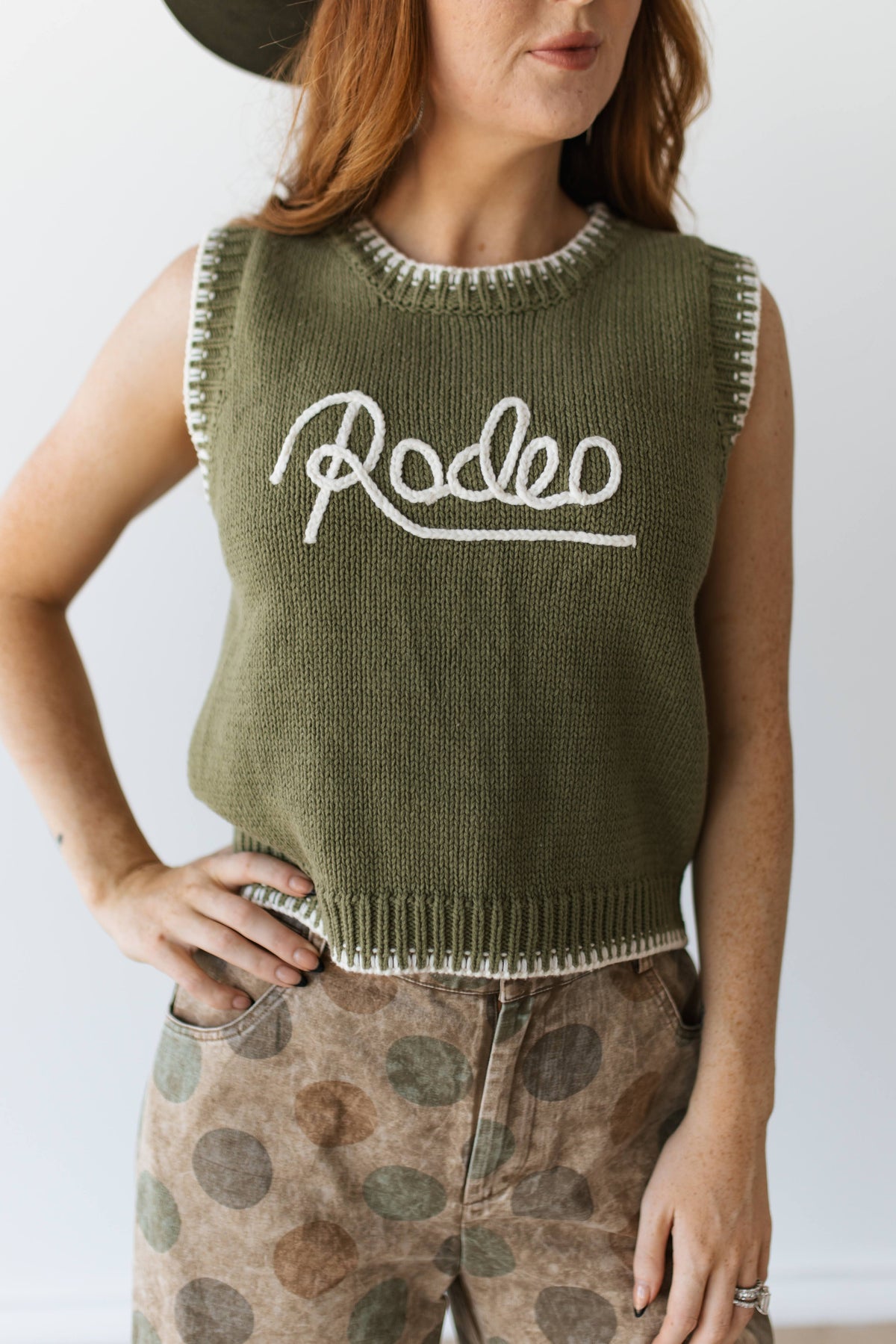 The GREEN RODEO SWEATER VEST