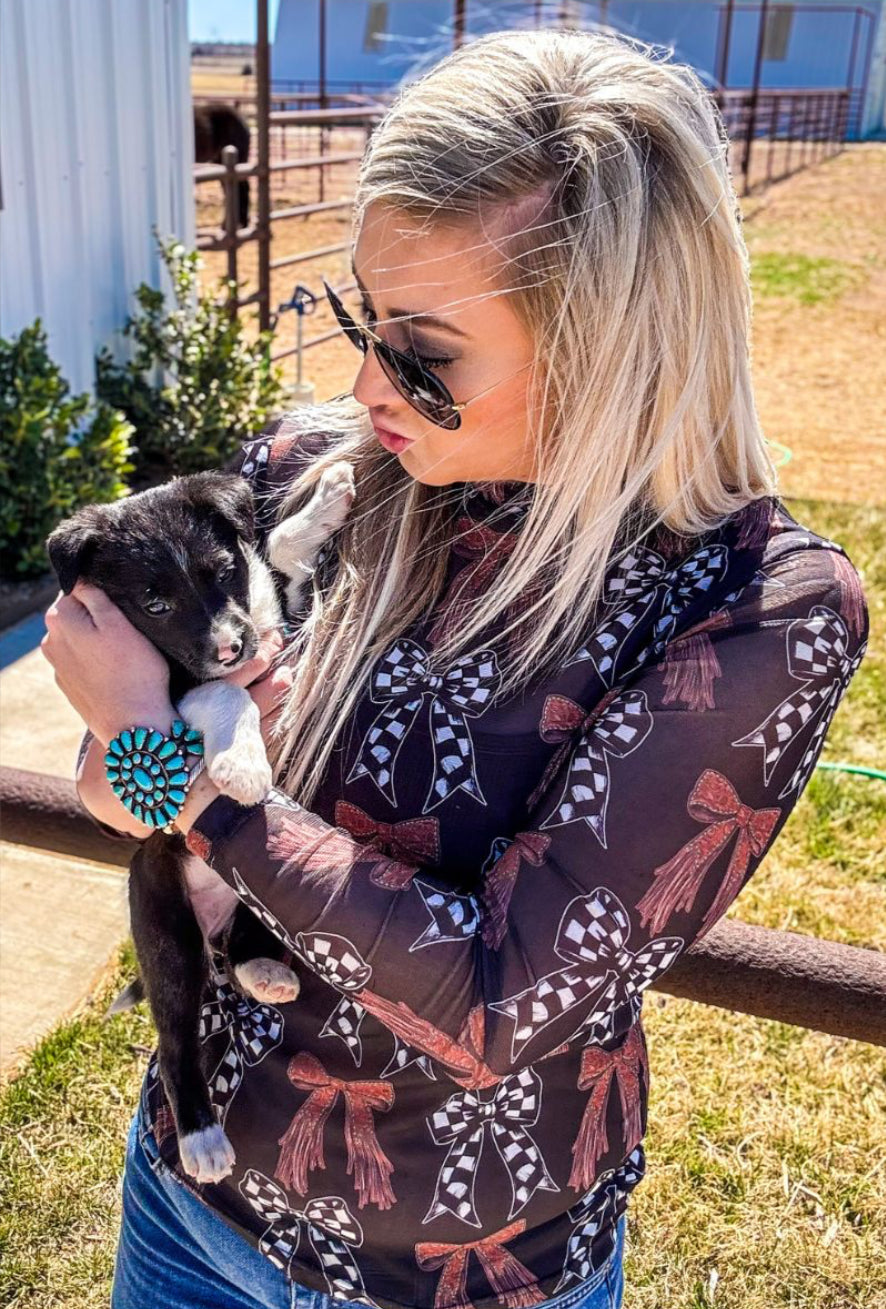 Just A Girl Mesh Top