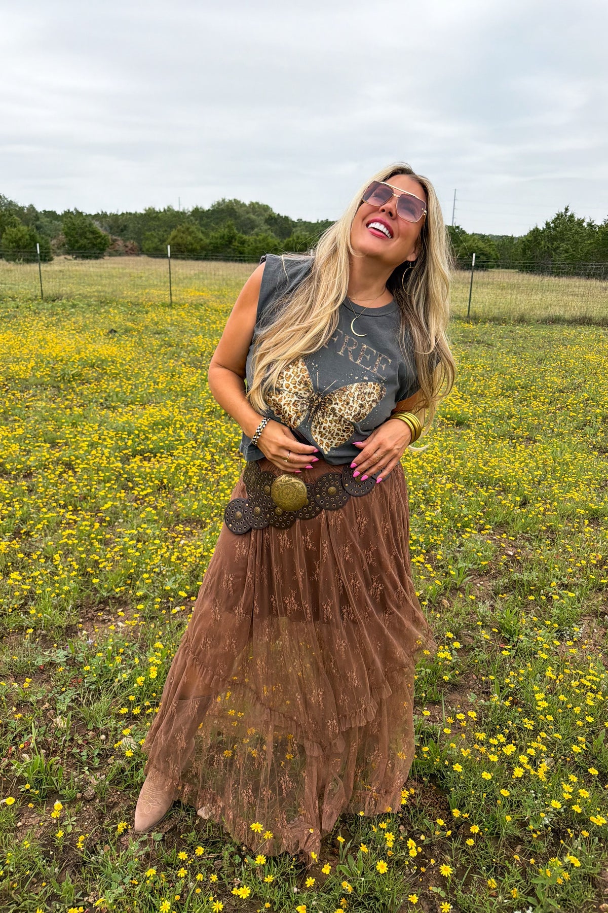 BE FREE BUTTERFLY TEE