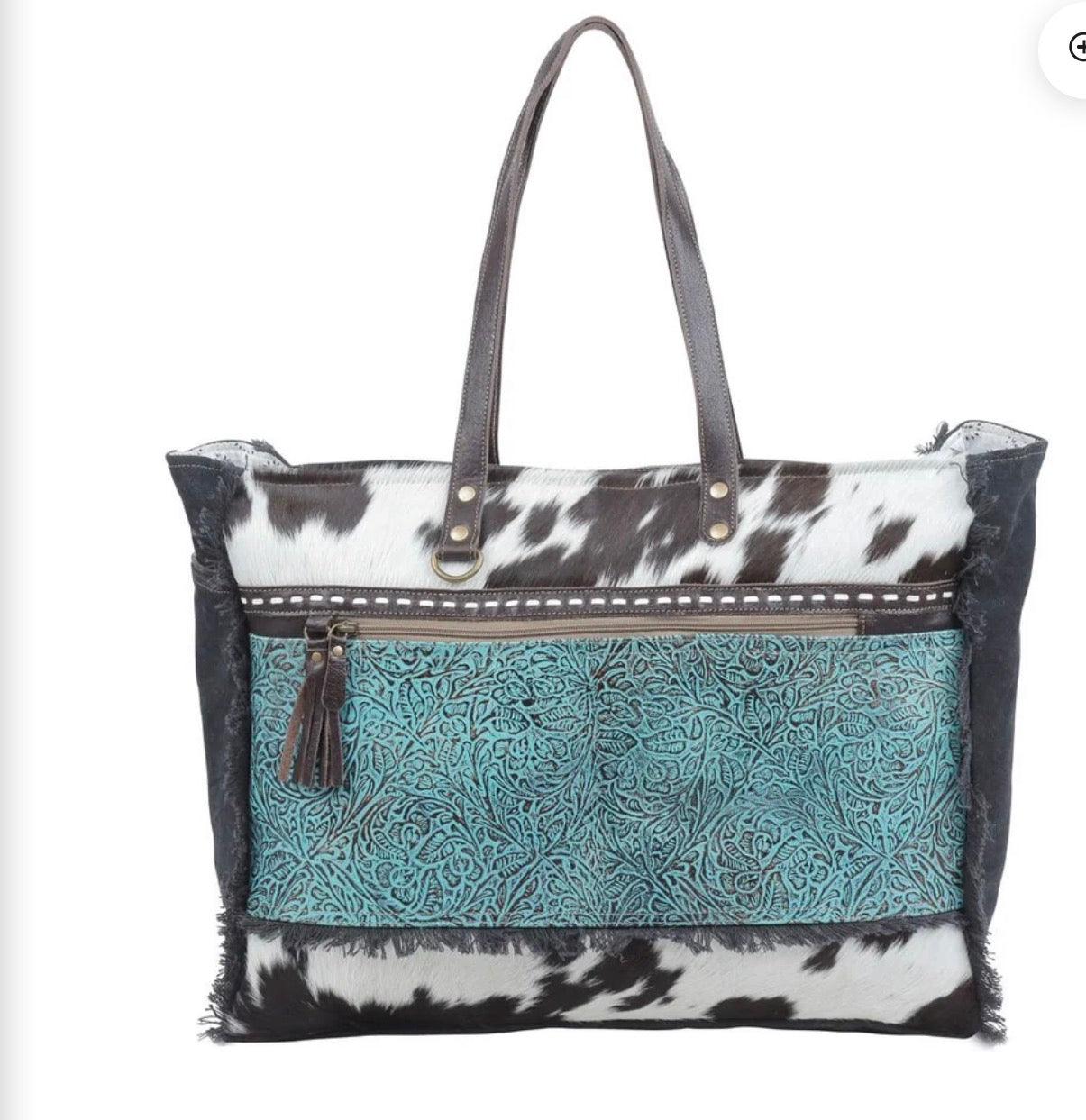 Sea Grass Canvas & Hairon Bag