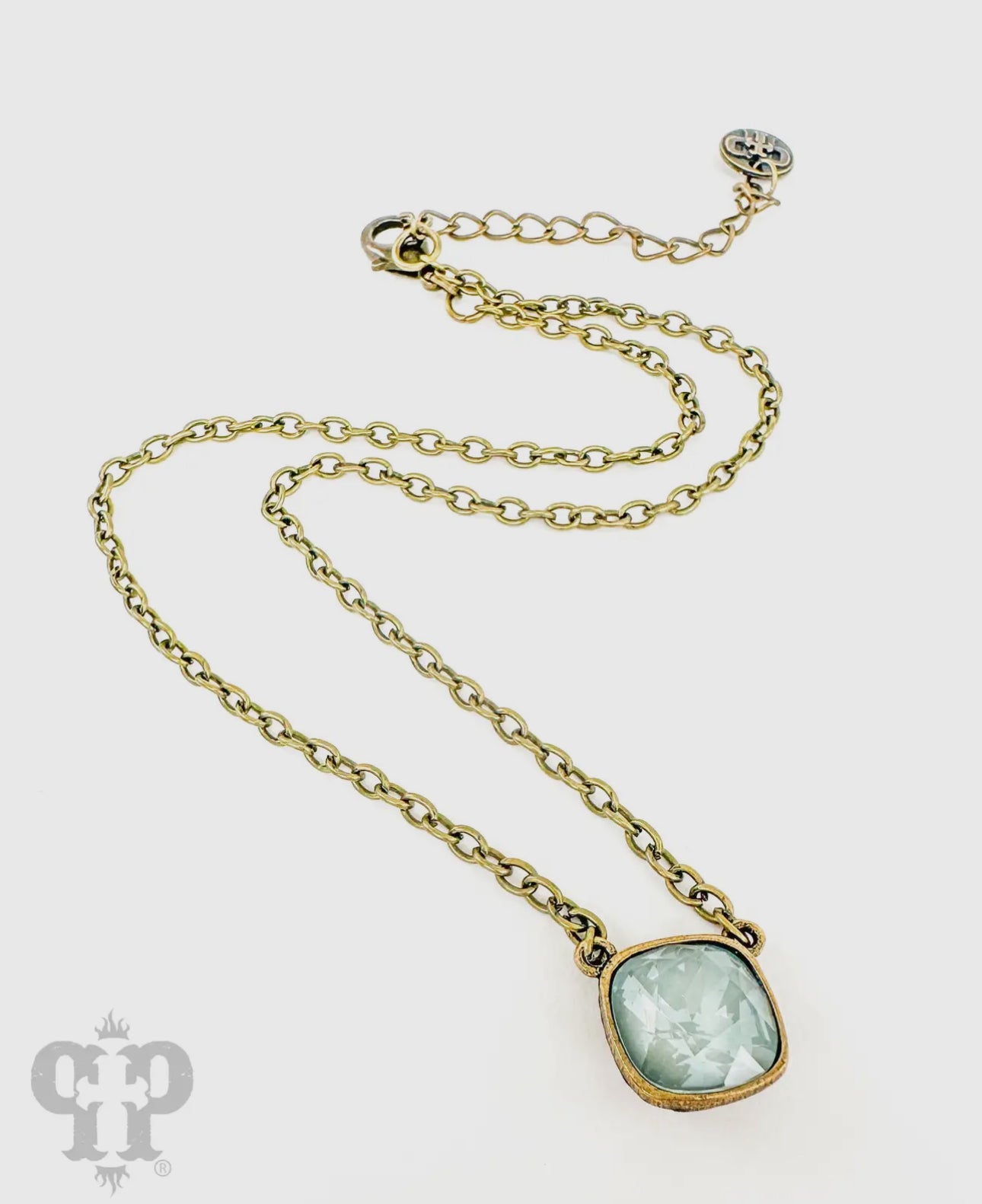 Austrian Square Crystal Chain
Necklace, 12mm