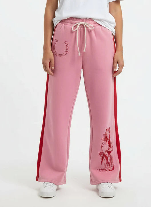 Pink Running Horse Sweatshirt OR Sweatpants (Sold Separately)