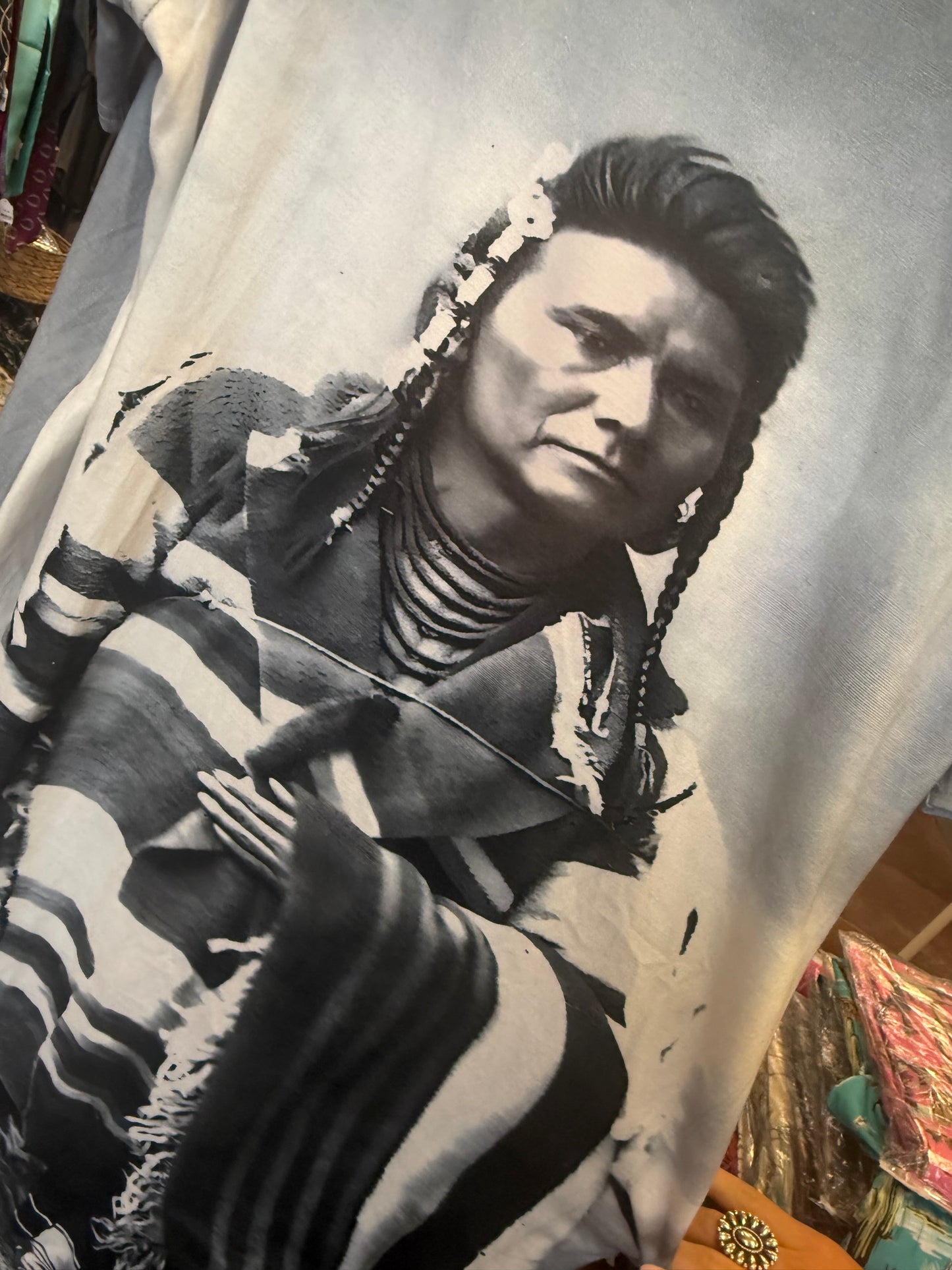 Woven Blanket Tshirt Dress