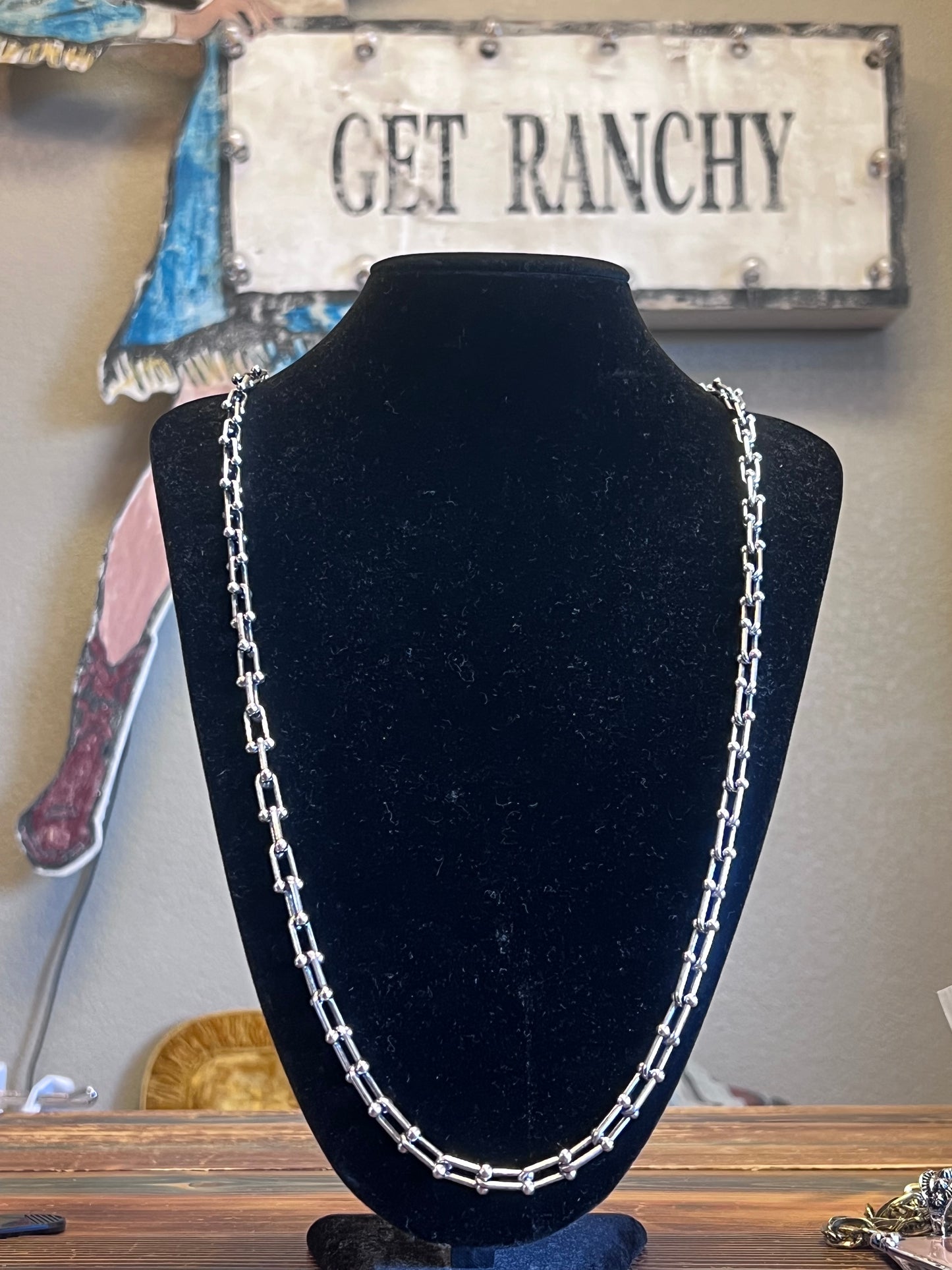 Long Graduated Link Necklace