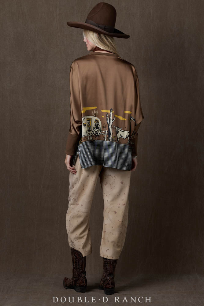 Oil Camp Poncho Top by Double D