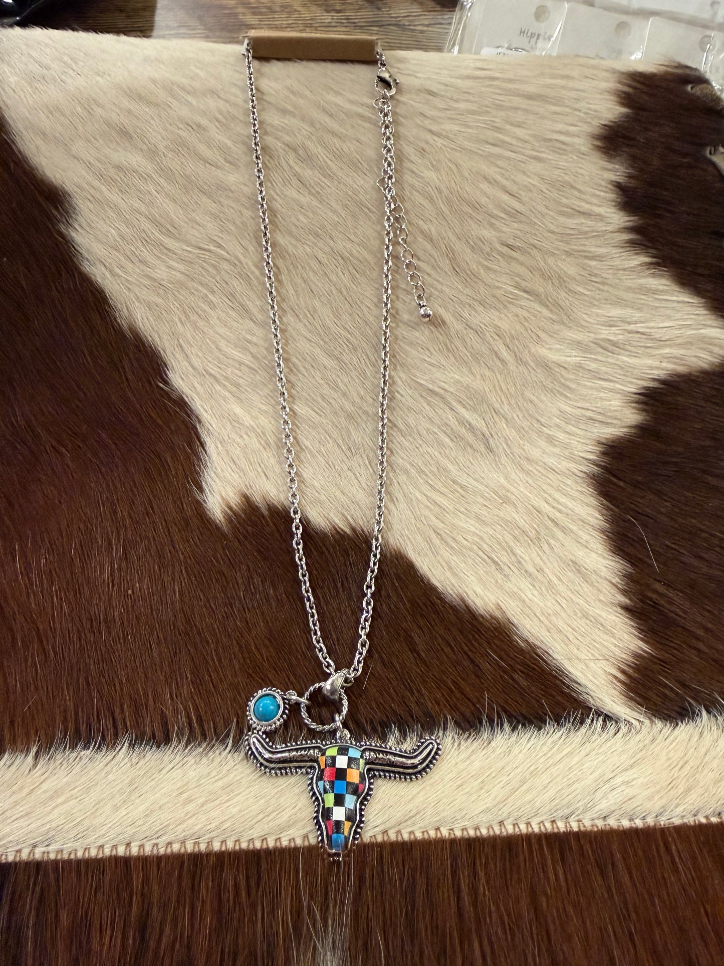 Check Me Out Steer Necklace