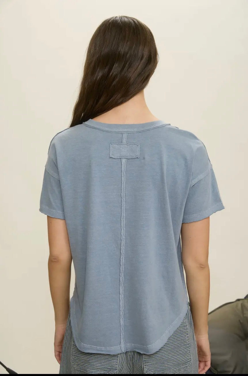 Exposed Seam T Shirt