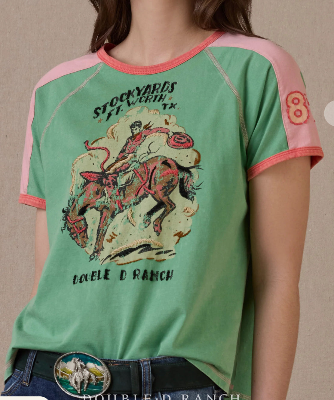 Bucking In The Fort Top Tee