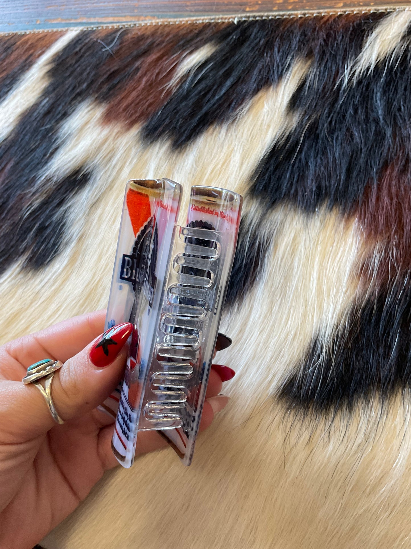 Blue Ribbon Claw Clip