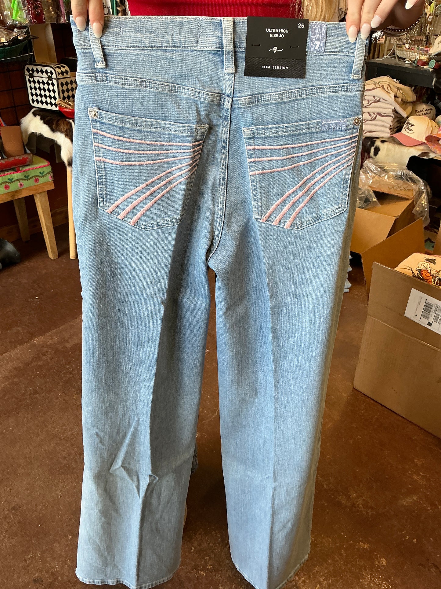 Ultra High Rise Jo Indigo Bloom