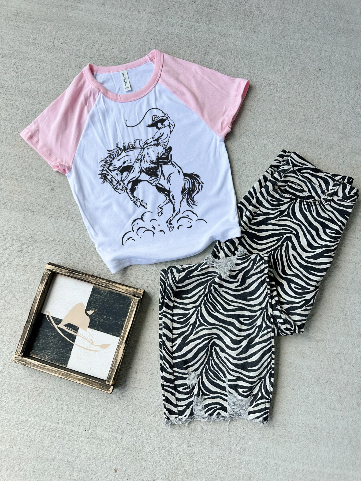 Cowboy Doodle Baby Tee (Multiple color options)