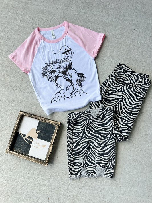 Cowboy Doodle Baby Tee (Multiple color options)