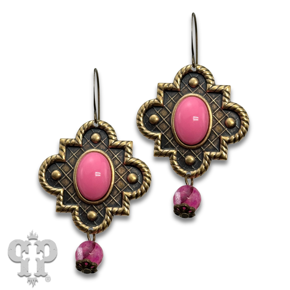 Art deco dangle chandelier earring