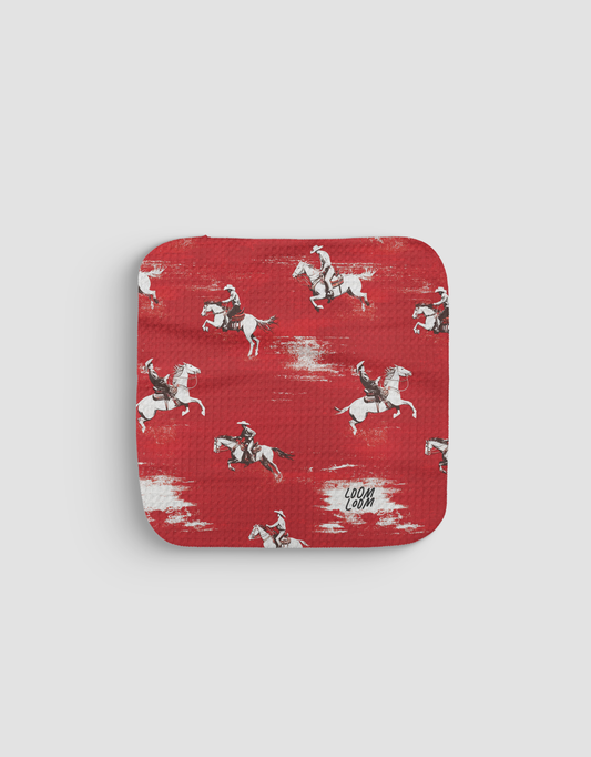 Dashing Cowboys Dishcloth